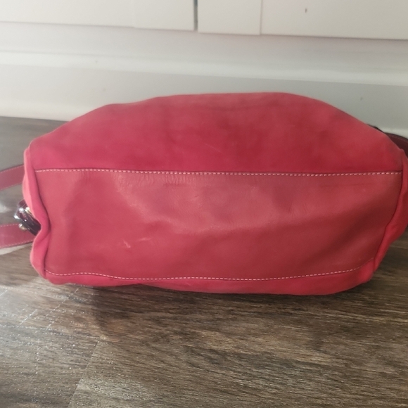 Safari Columbian Bags Vintage Red Lamb Skin Leather Purse With Adjustable Strap - Picture 3 of 13